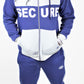Blue and Gray Zip Hoodie Jogger Set - Secure Cultures