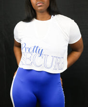 Load image into Gallery viewer, Pretty Secure Crop Tees (Wht/Ryl Blu) - Secure Cultures