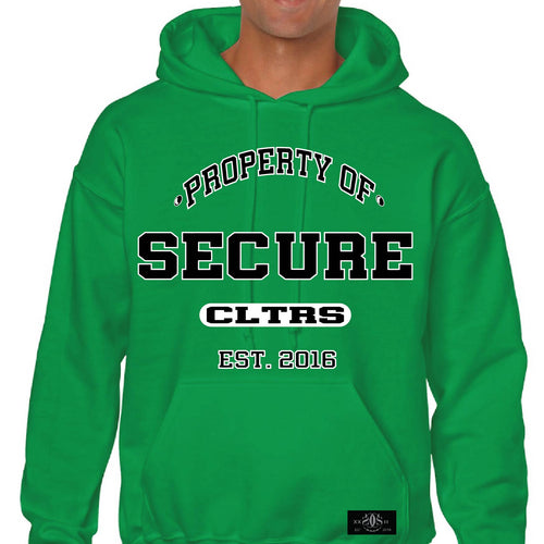 Property Of Hoodie - Irish Green - Secure Cultures